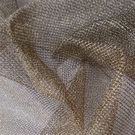 metallic stretch pewter fabric|Amazon.com: Metallic Mesh Fabric.